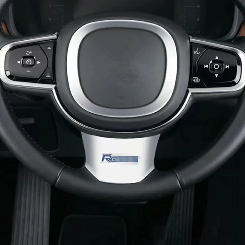 Car Steering Wheel Trim Decoration Cover Sticker for Volvo XC90 S90 XC60 Accessories 2017 2018 2019 2020 2021 2022 2023 2024