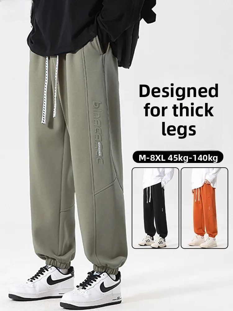 

Мужские брюки Harlan на флисовой подкладке, зимние теплые спортивные повседневные брюки свободного кроя, удобные, больших размеров, из смеси хлопка и полиэстера