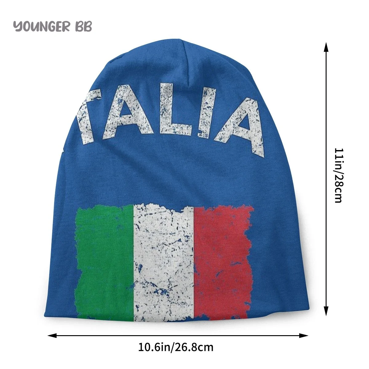 Italy Flag Caps Vintage Street Skullies Beanies Hat Adult Men\'s Knit Hat Men Women Female Winter Warm Elastic Bonnet Knit Hat