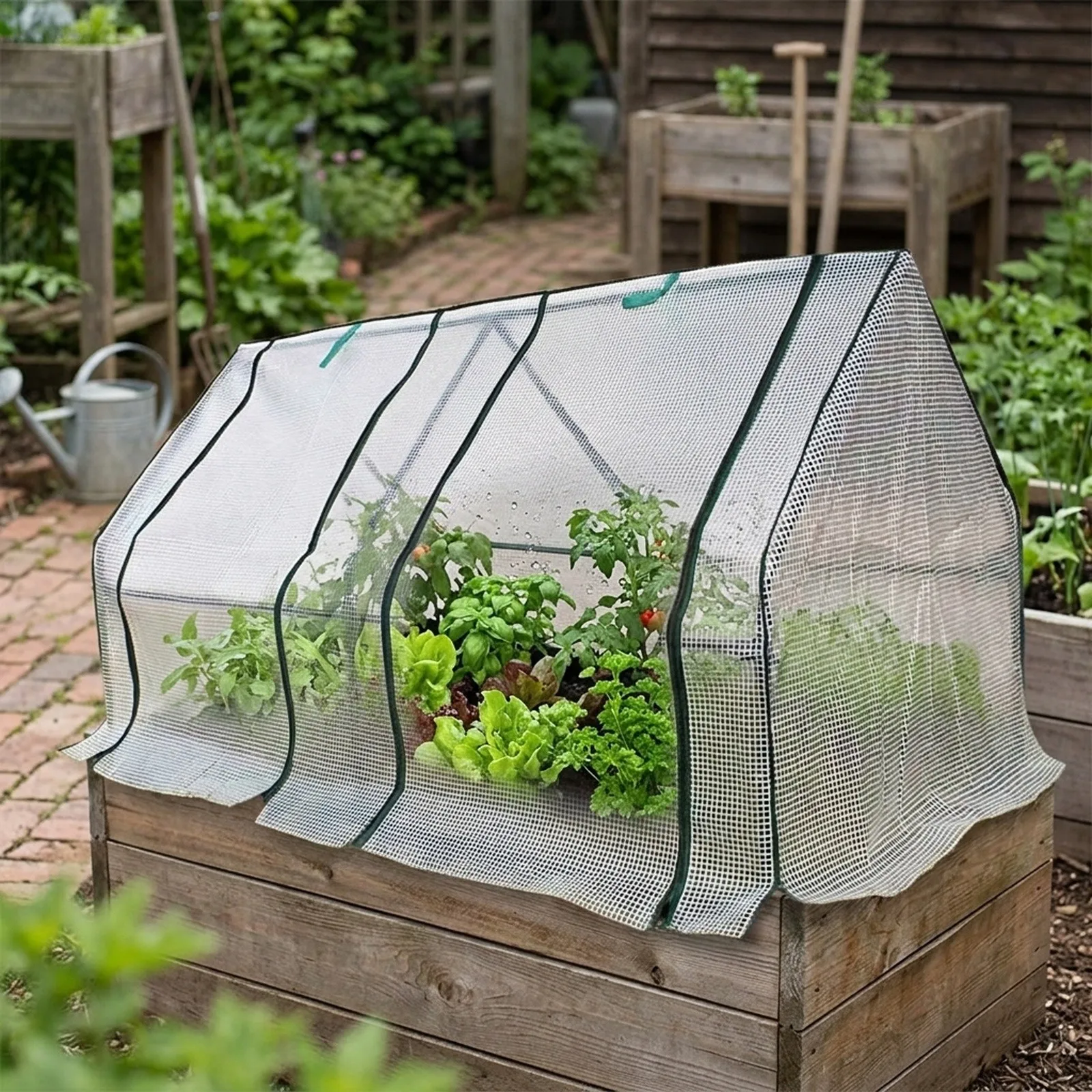 for custom Fit PVC PE Cover for Raised Garden Bed Enhances Crop Yield by Creating Controlled Microclimate Environment
