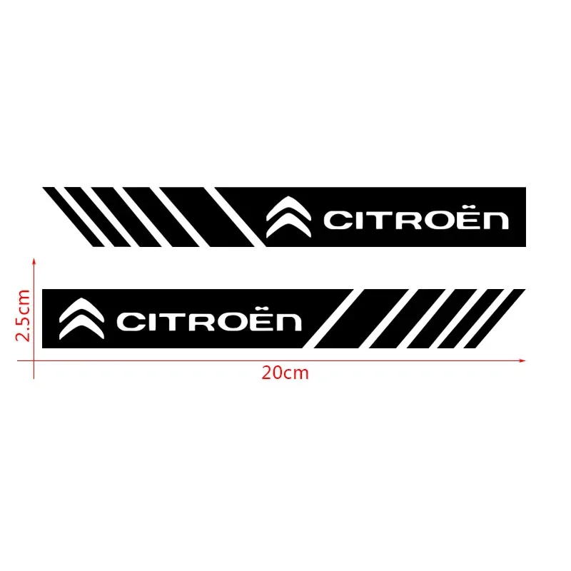 2Pcs Car Rearview Mirror Side Decal Stripe Sticker Vehicle Body For Citroen C1 C2 C3 C4 C5 C6 C8 C4L DS3 DS4 DS5 DS5LS DS6