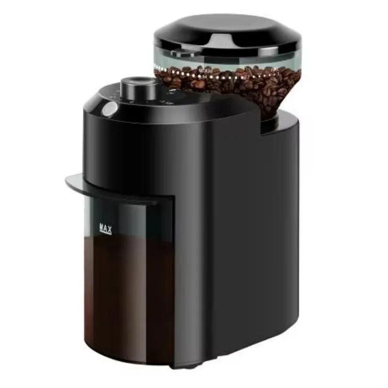 

Новая электрическая кофемолка с плоскими жерновами - 28 регулируемых уровней помола, емкость 80 г - Профессиональная бытовая кофемолка для эспрессо