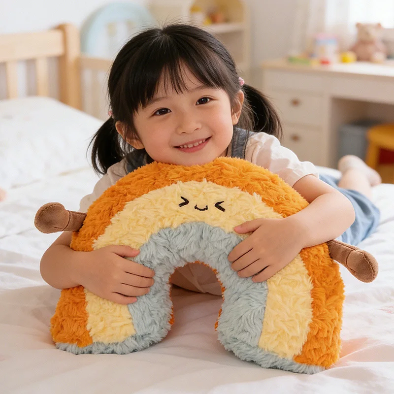 45 cm carino arcobaleno nuvola sole luna stella cuscino da tiro cuscino arcobaleno peluche decorazione camera da letto per bambini cuscino per bambola cuscino per divano