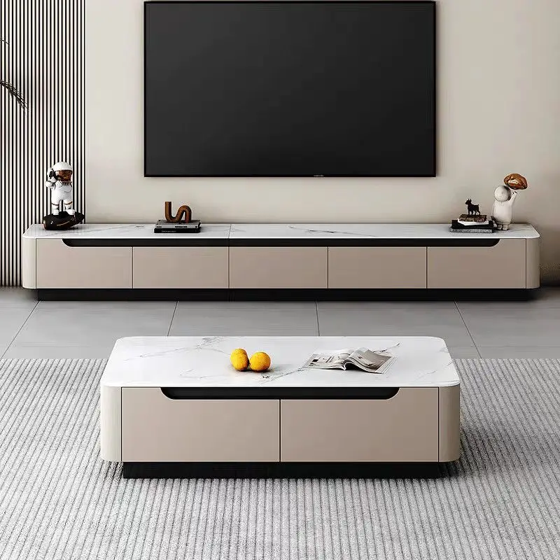 

Vertical Base TV Stand Extended Drawers Black Modern TV Stand Minimalist Designer Meuble Television Salon Living Room Furniture