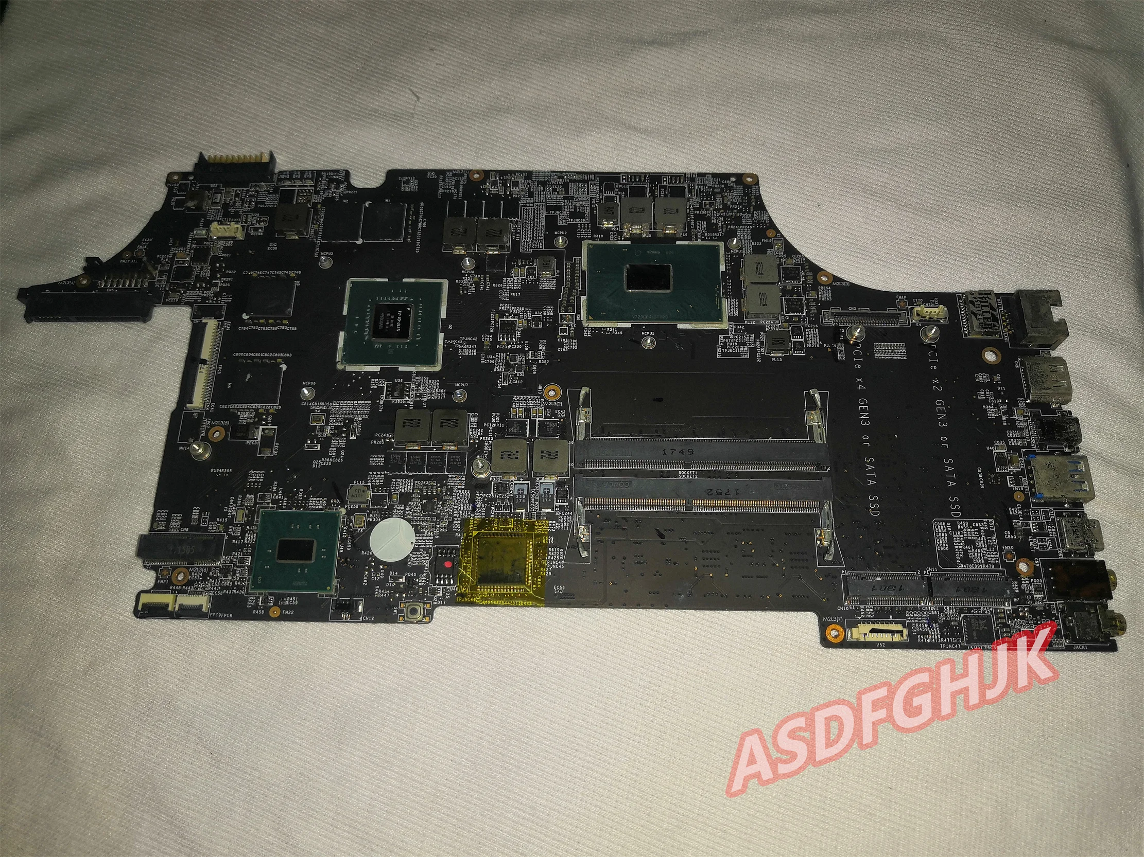 

For MSI ge63 gp63 gp73 GE73 7RD Raider MS-16P3 MS-16P31 MS-17C3 ms-17c31 laptop motherboard with i7-7700hq and gtx1050m ti