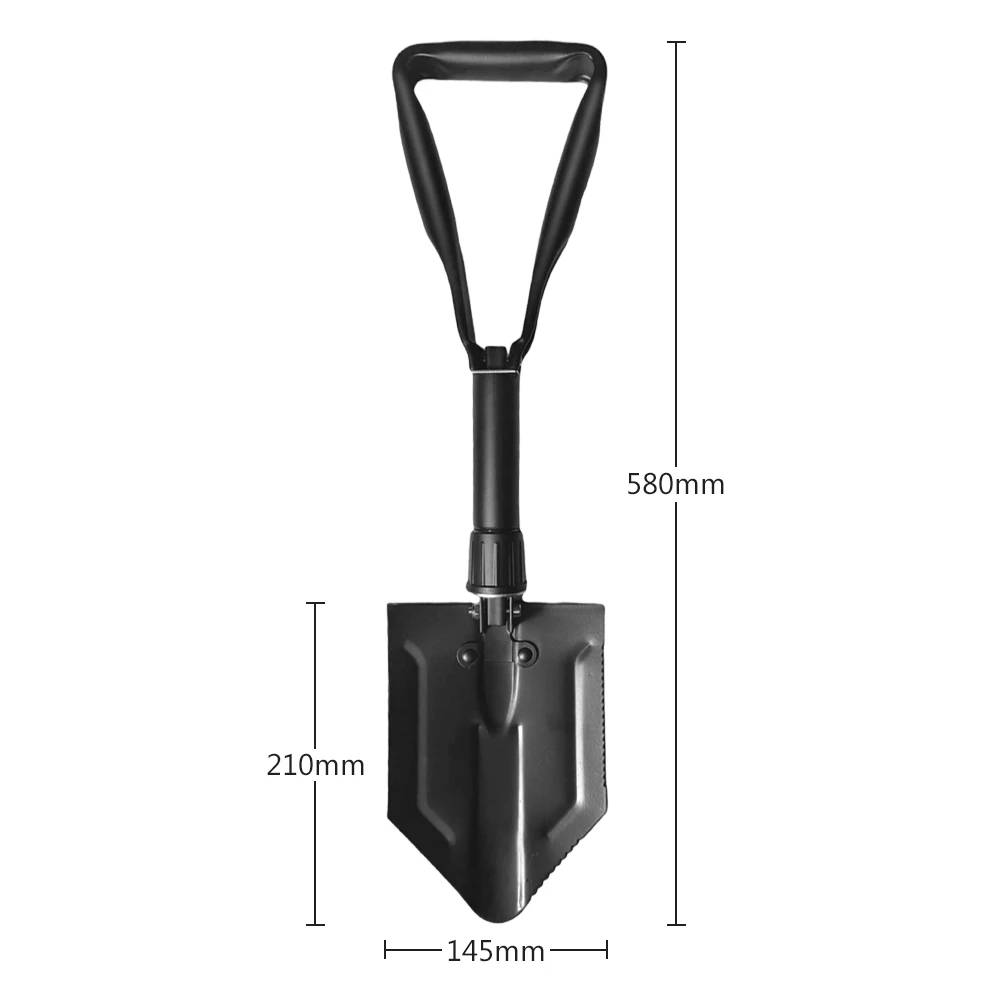 Engineer Shovel Military Shovel Multi-function Shovel Outdoor Tools Black Military Shovel Manufacturer Outdoor Camping Supplies