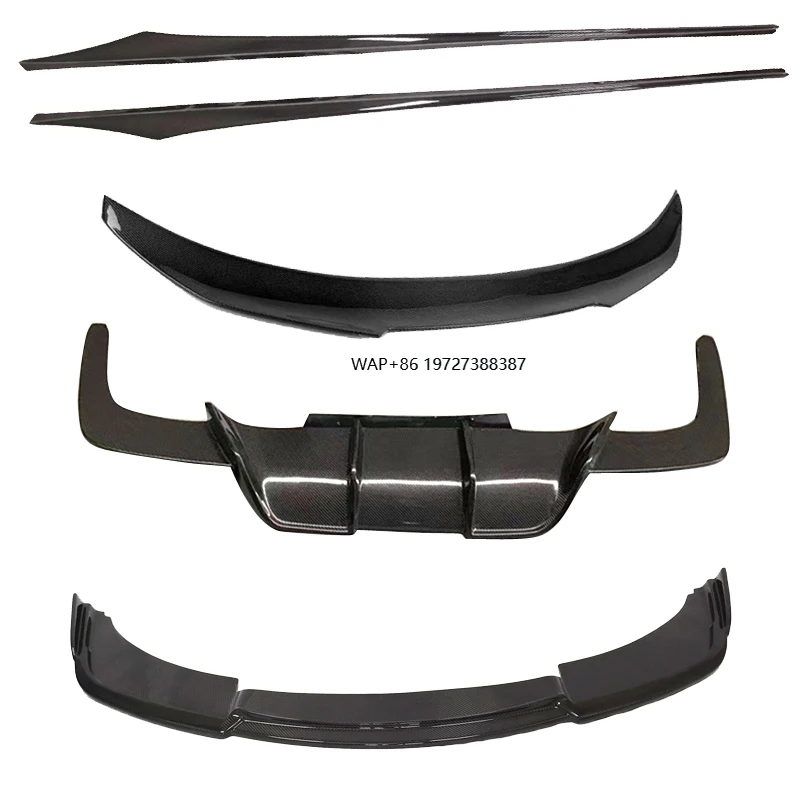 

New High Quality V-style F06 M6 F13 Carbon Fiber Front Lip Side Skirt Rear Diffuser Body Kit for 6 Series 2011-2016