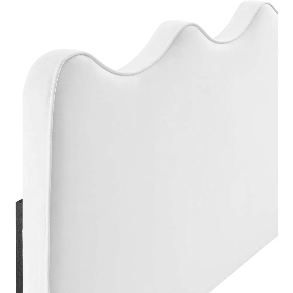 Cabeceira Athena Performance Velvet Full/Queen em branco