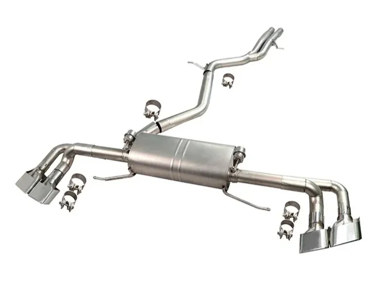 High Performance Automotive Exhaust Pipe 304 Stainless Steel Exhaust Pipe Automotive Valveless Control For Audi Q7