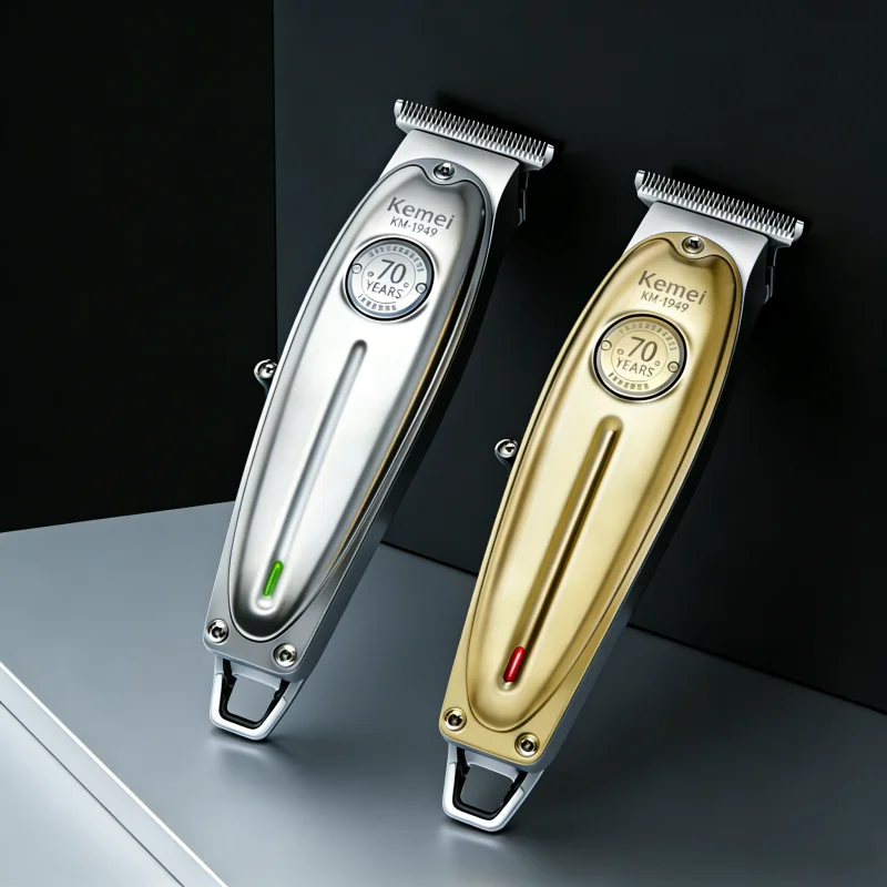 Kemei KM-1949 Pro electric barber full metal professional hair trimmer for men beard hair clipper finishing hair cutting machine image 4