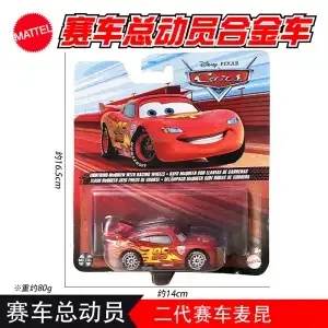 

Genuine Mattel Pixar Cars Diecast Alloy Toy Car Lightning Mcqueen Sheriff Vladimir Trunkov Mario Andretti Model