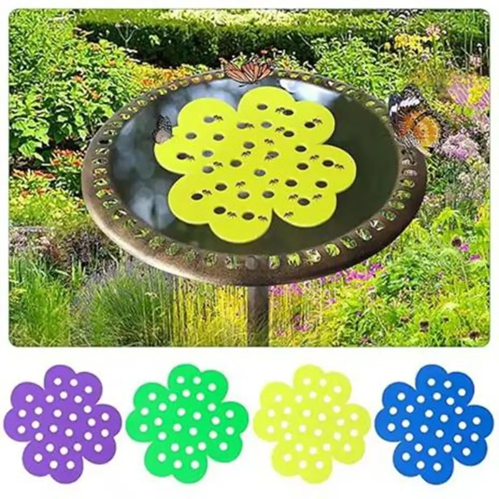 

4Pcs Flower Shape Floating Bee Island Decorative PVC Bee Watering Station Lightweight Butterfly Bee Waterer for Outdoor