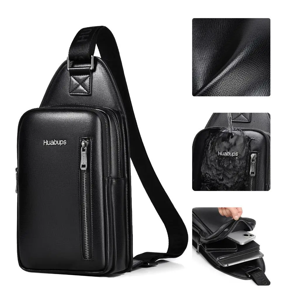 チェスト ハイエンド 大容量 サッチェル メンズ カジュアル ショルダー 多機能 防水 クロスボディ シンプルでスタイリッシュなチェストバッグ