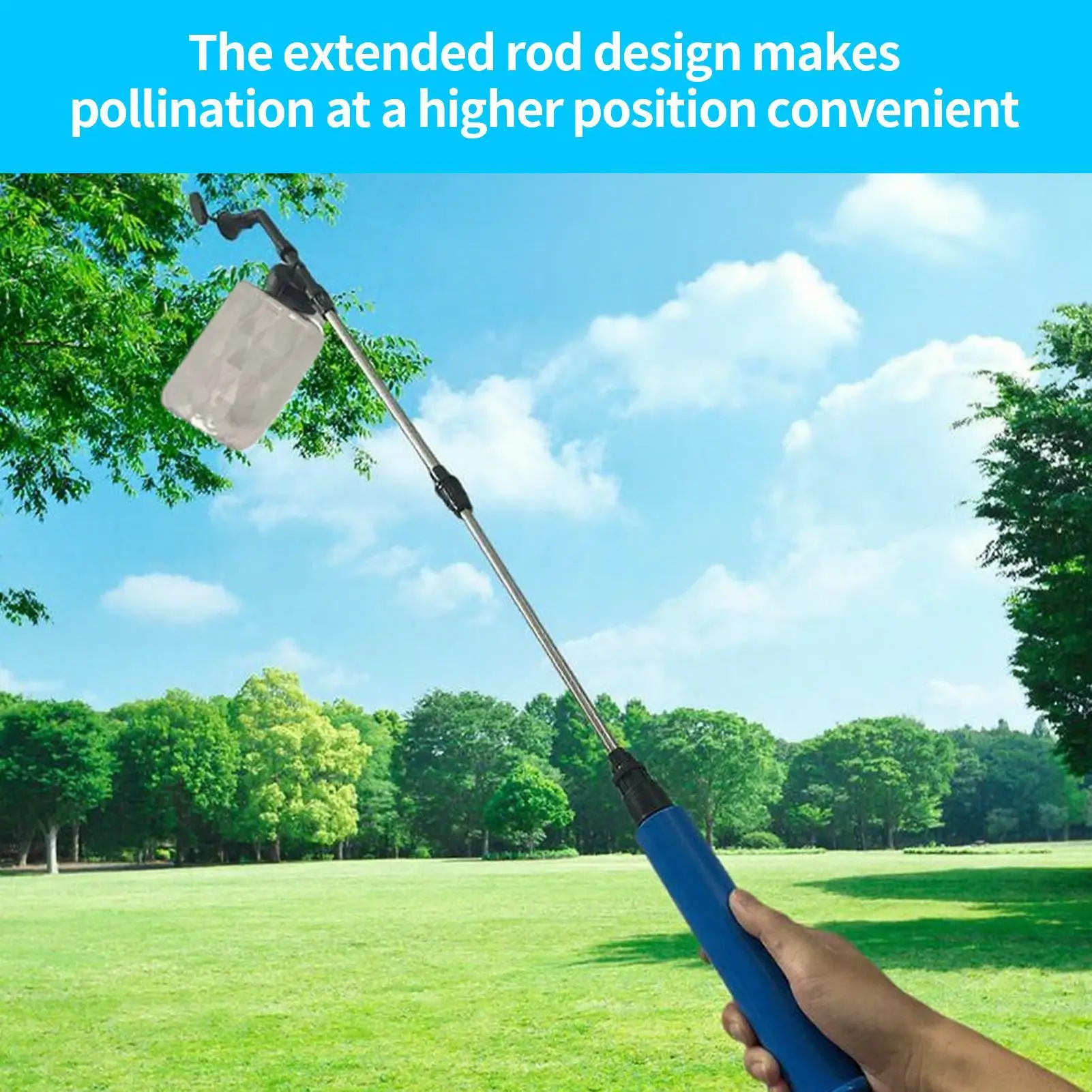Fruit Tree Pollinator Pollen Sprayer Fast Adjustable Gardening Sprayer Even Pollination Tool For Peppers Vegetables Strawberries