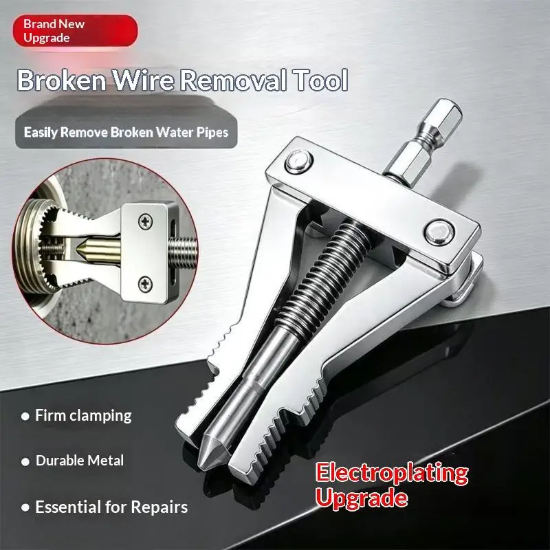 Broken Pipe Screw Extractor Metal Electroplated Corrosion Resistant for Industrial Commercial Plumbing Repair