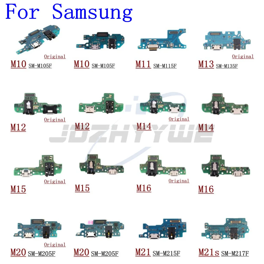 USB Charger Charging Port Dock Connector Board Flex Cable For Samsung Galaxy M10 M11 M12 M13 M14 M15 M16 M20 M21 M21s