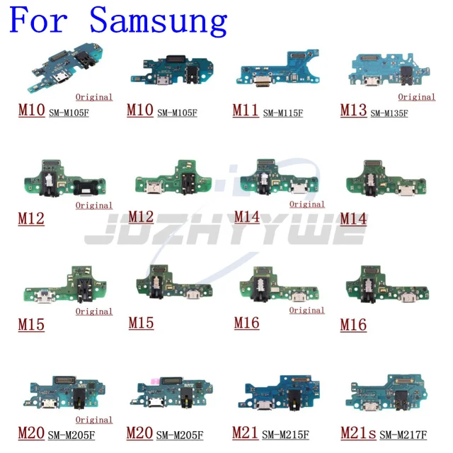 Złącze USB do ładowania portu ładowania kabel elastyczny do Samsung Galaxy M10 M11 M12 M13 M14 M15 M16 M20 M21 M21s