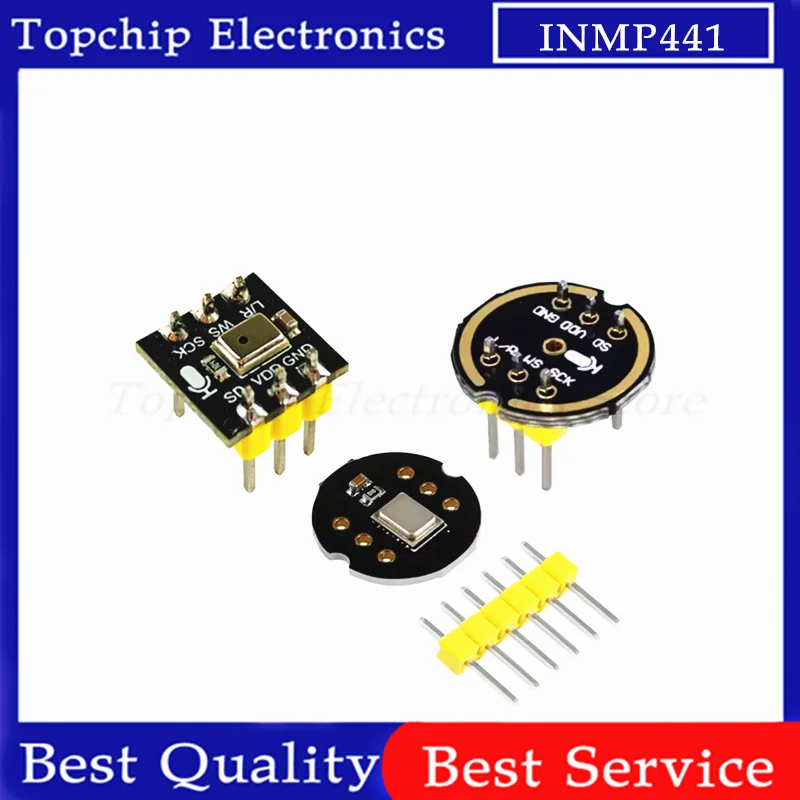 INMP441 Omnidirectional Microphone Module MEMS High Precision Low Power I2S Interface Support ESP32