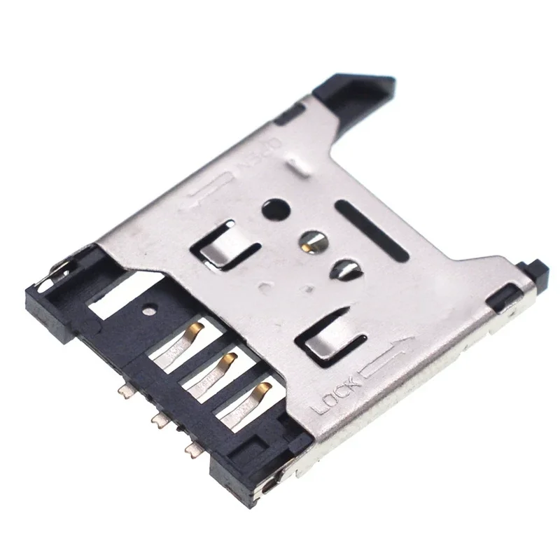 Flip Cover Large Card Iron Cover SIM Card Slot Connector SIM Card Tray 6Pin Flip Cover SIM Card Slot Iron Cover