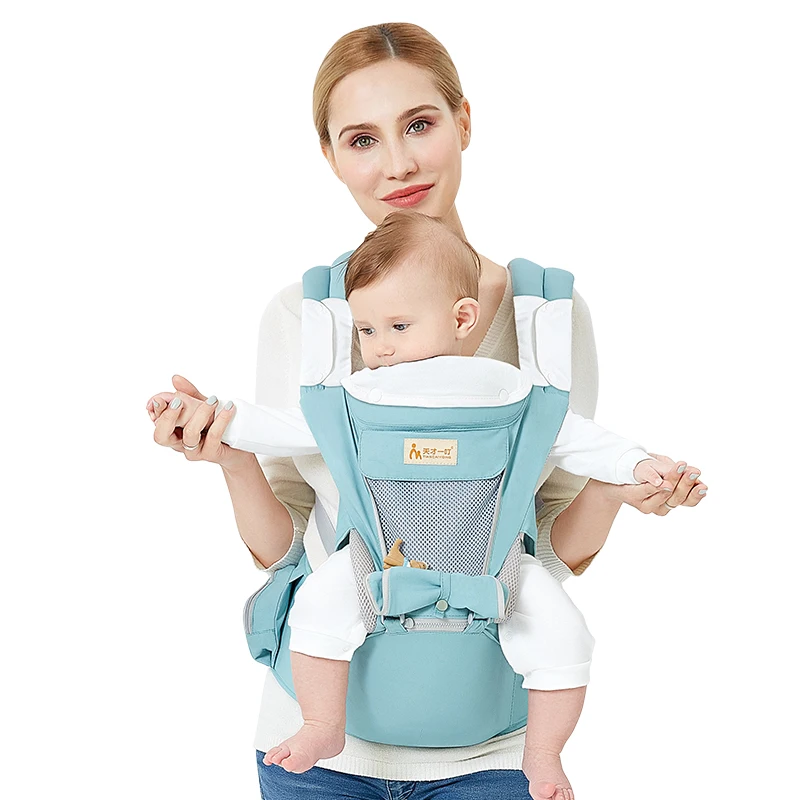 Multifunction Kangaroo Baby Carrier with Hood Sling Backpack Infant Hipseat baby carrier Adjustable Wrap children for newborn