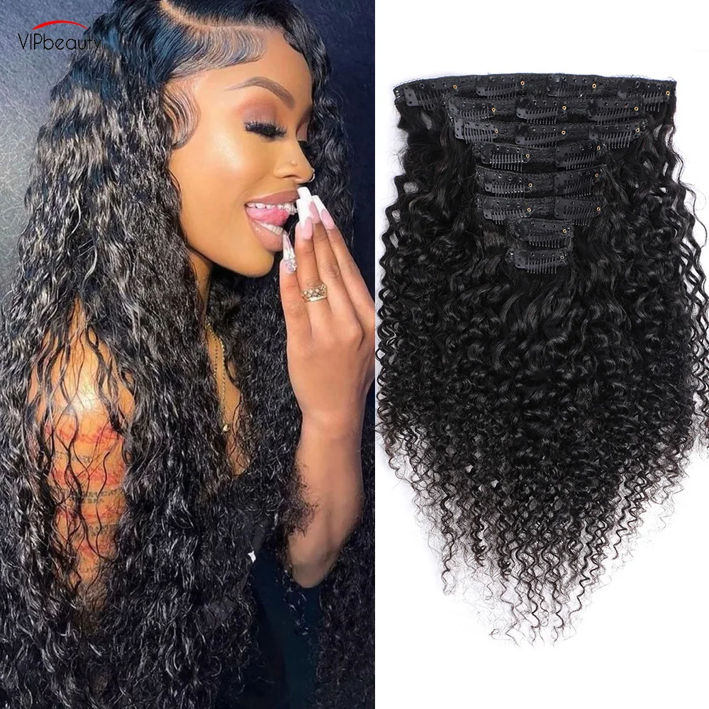 

Alibele Easy Install Kinky Curly Afro Kinky Curly Natural Black Clip Ins Человеческие волосы на всю голову Человеческие волосы на заколке для наращивания волос