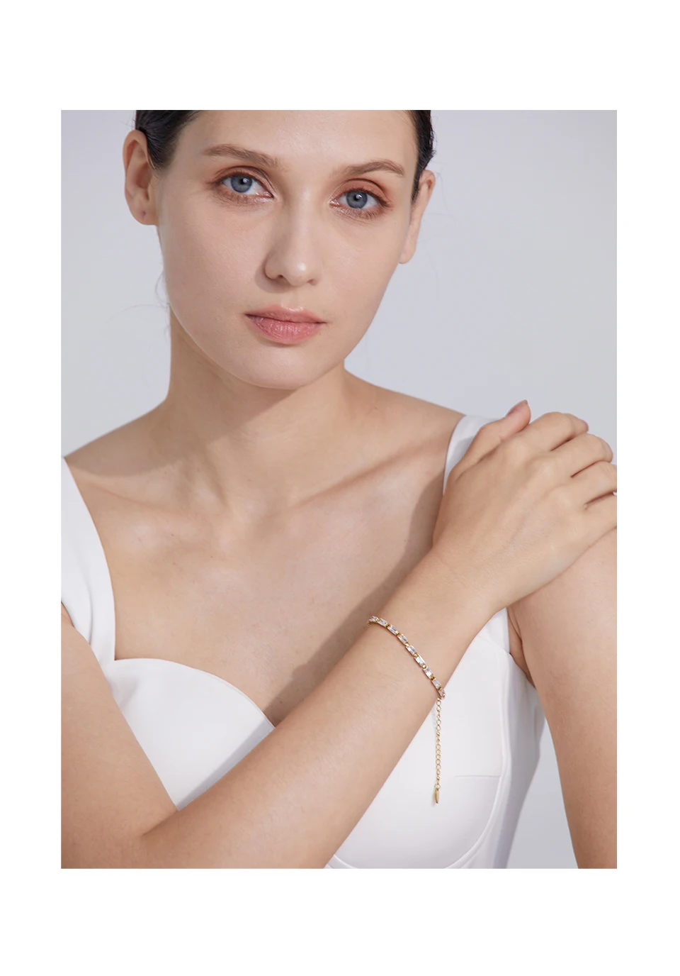 Yhpup Wasserdicht Mode Weiß Grün Zirkonia Edelstahl Wunderschöne Halskette Armband Elegante Charme Schmuck Sets Frauen – Detail 1