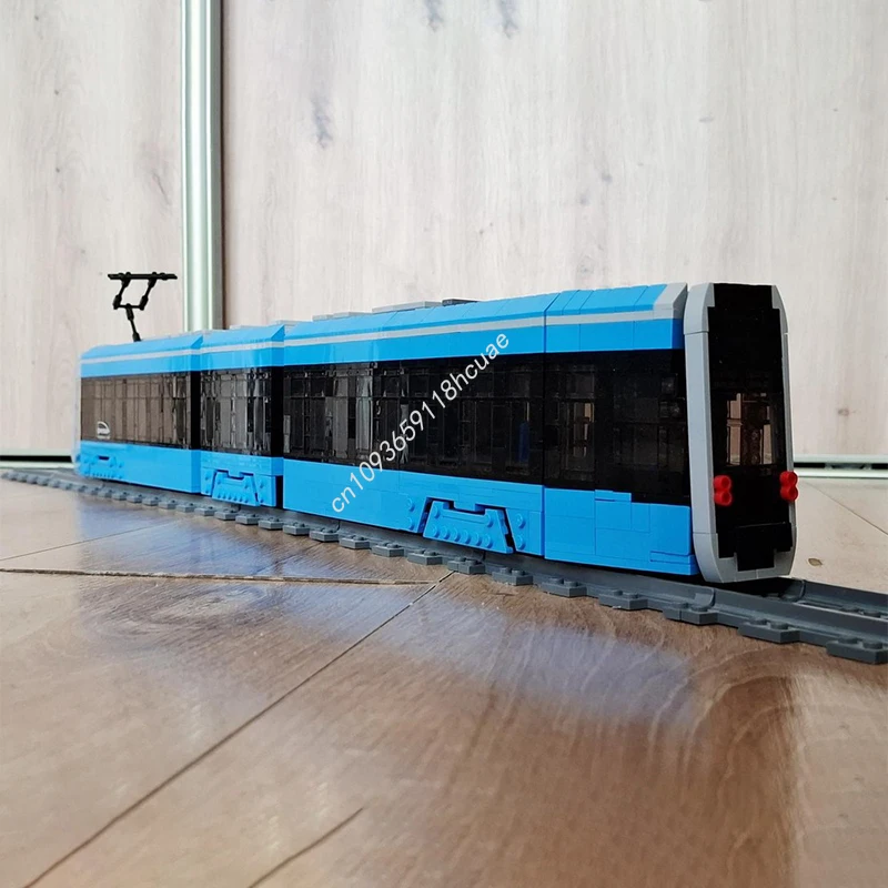 1825pcs MOC Pesa Twist 146N tram MPK Wrocław Model Building blocks DIY Kids Brick craft toys Christmas gifts
