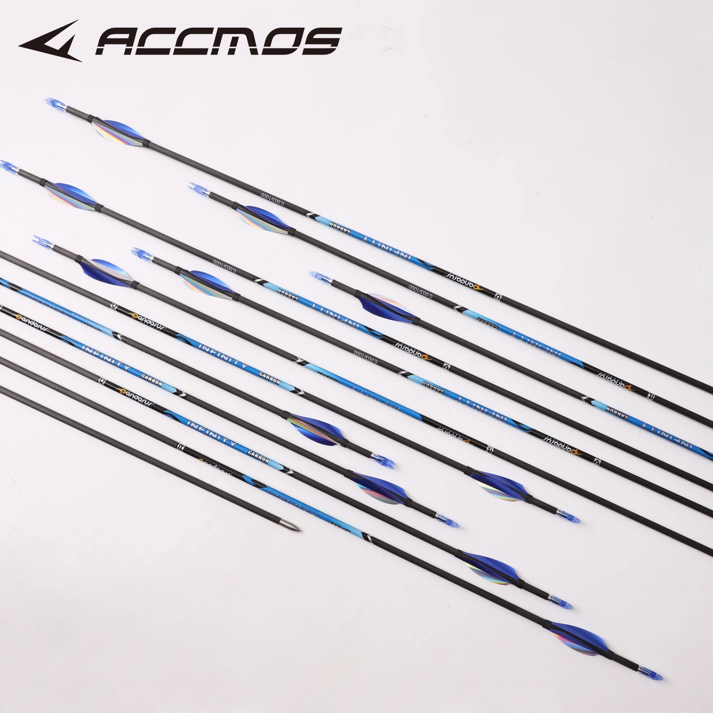 

6/12/18pcs ID4.2 Pure Carbon Arrows 30inch Spine 400 500 600 700 800 900 1000 1100 1200 1300 1500 Arrow for Bow Hunting Archery