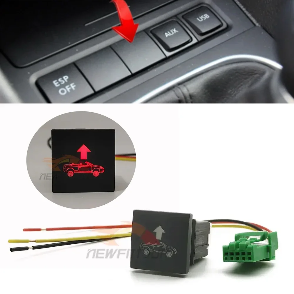 LED DRL Light Packing Radar Power On Off Front Fog Light Mirror Heating Switch Button for VW Golf 6 Jetta MK5 Caddy EOS Scirocco