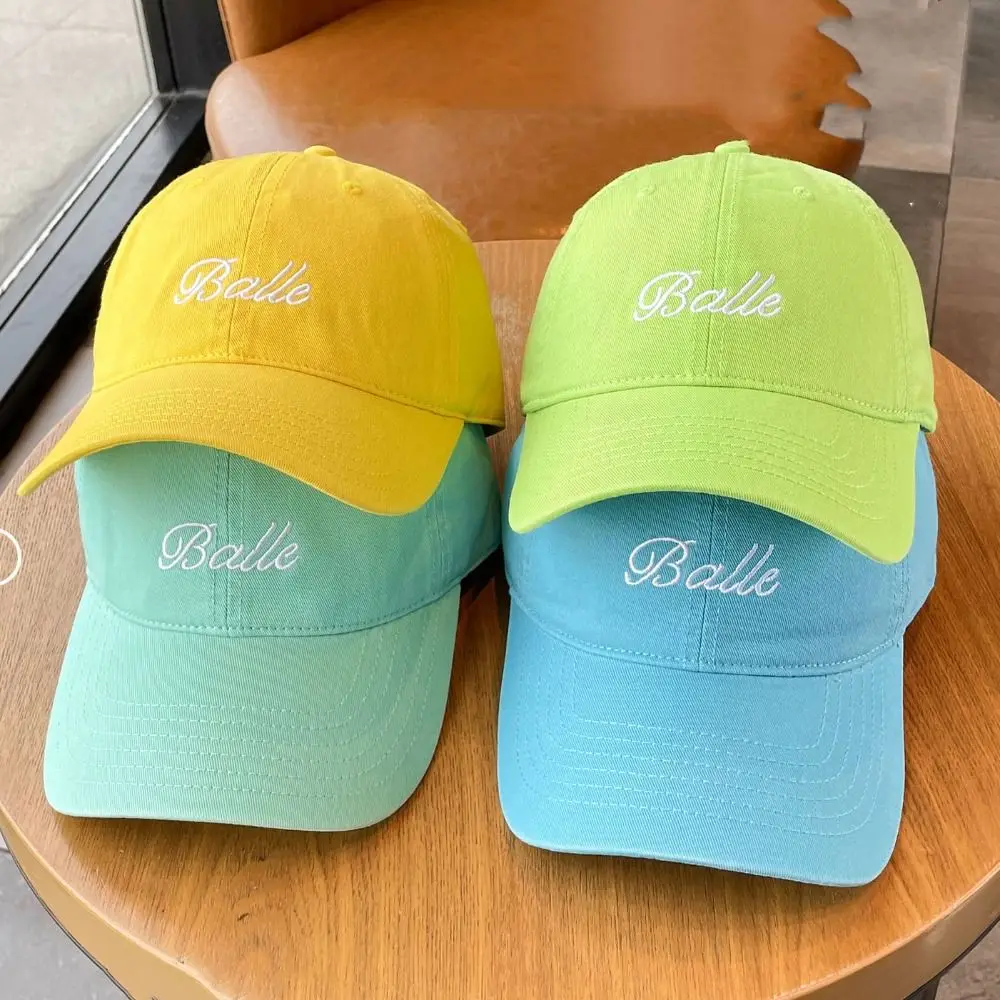 

Breathable Dopamine Baseball Cap Washable Adjustable Vintage Duck Tongue Cap Letters Korean Style Outdoor Snapback Hat Unisex