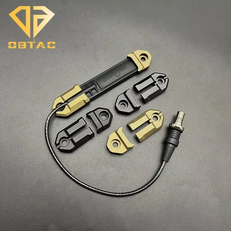 

Tactical Metal CNC SF M600 M300 Airsoft Scout Light And Dbal-a2 Laser Remote Pressure Switch Pad Slot Pocket Panel Fit Mlok