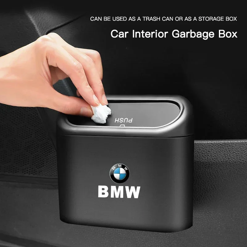 In-vehicle Trash Can Car Garbage Case Storage Box For BMW E90 E91 E92 F13 F36 F40 F44 G22 G32 G30 G20 G11 G07 G06 G05 G01 G02