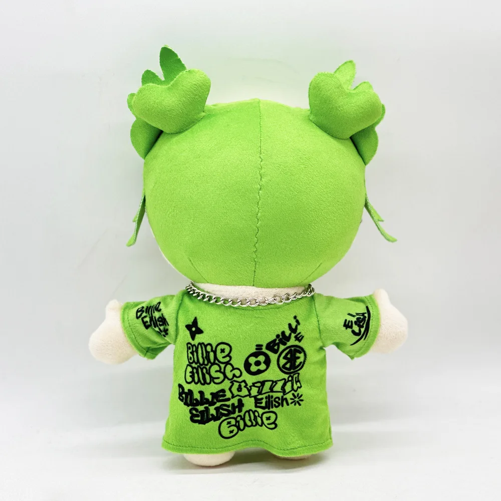 Nieuwe Hello Kitty Billie Eilish Groene Zonnebril Mode Jongen Pluche Pop Figuur Knuffels Leuke Kinderen Jongens Meisjes Kerstcadeau