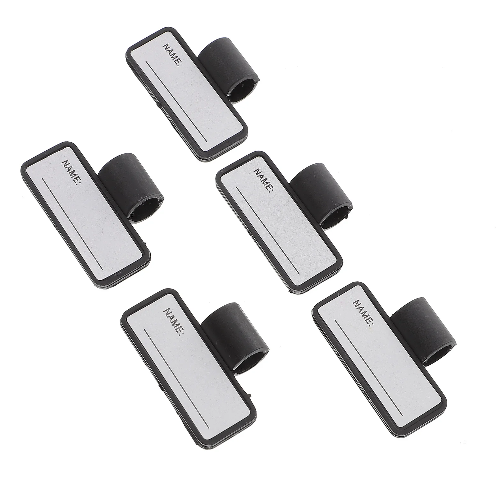 5 قطعة حامل اسم سماعة الطبيب بطاقة تعريف الهوية لاستبدال أنبوب PP التصميم الإبداعي سهل الكتابة مشبك اللوحة وظيفي مفيد #6