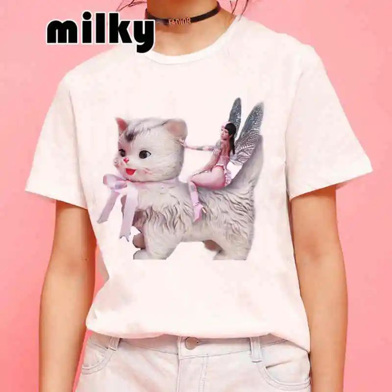 Women's Melanie Martinez Hip Hop T-Shirt Harajuku Fashion Short Sleeve Tee Shirt Female Y2k Tops Summer Clothes