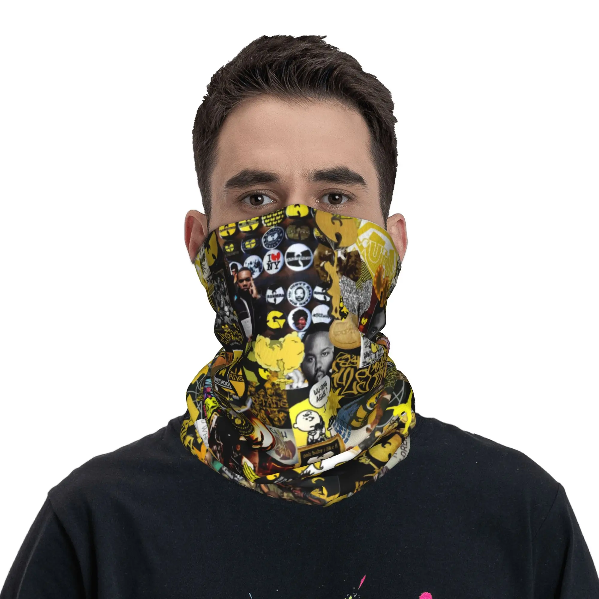 Custom Clans T-Tanged Bandana Neck Warmer Men Women Winter Ski Tube Scarf Gaiter Music Face Cover