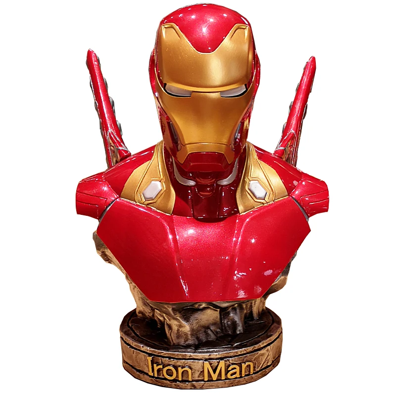 Iron Man MK50 Sammlermodell Avengers 4, Kunstharzstatue, halblange Büste, Geburtstagsgeschenk, Spielzeug, Actionfigur, Roboterspielzeug