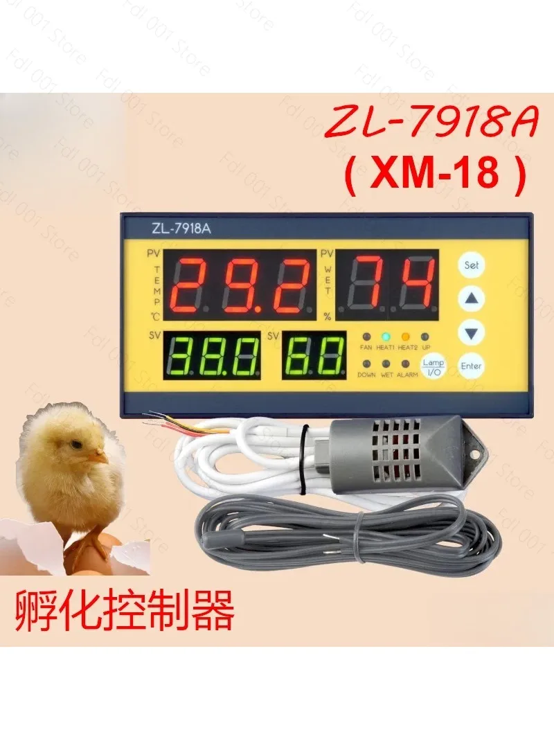 

Fully Automatic Intelligent Egg Incubator, ZL-7918A with Precision Temp Humidity Control for Poultry
