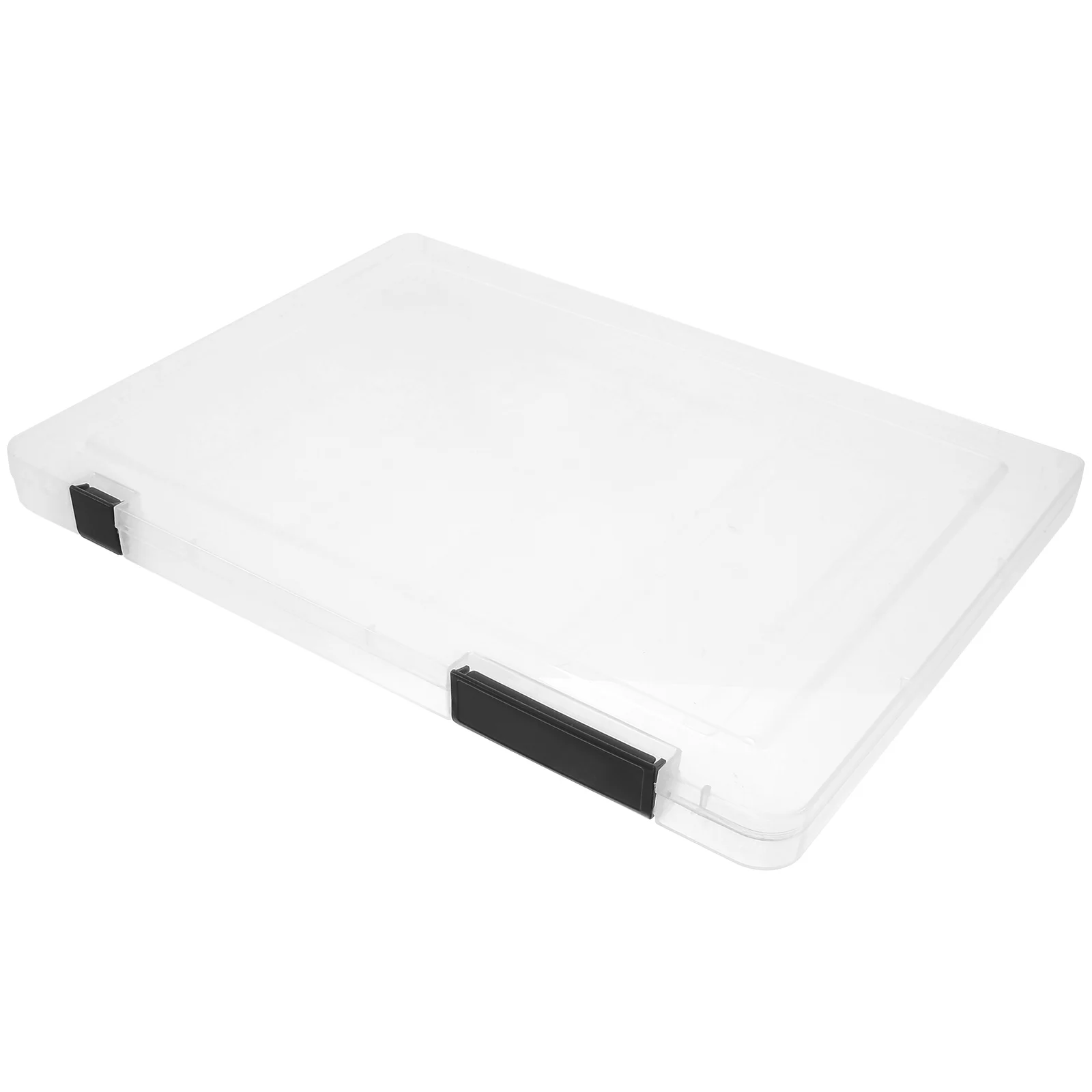 

Plastic File Box A5 Transparent Office Home Scrapbook Paper Storage Document Holder Magazine Protector Photo Box