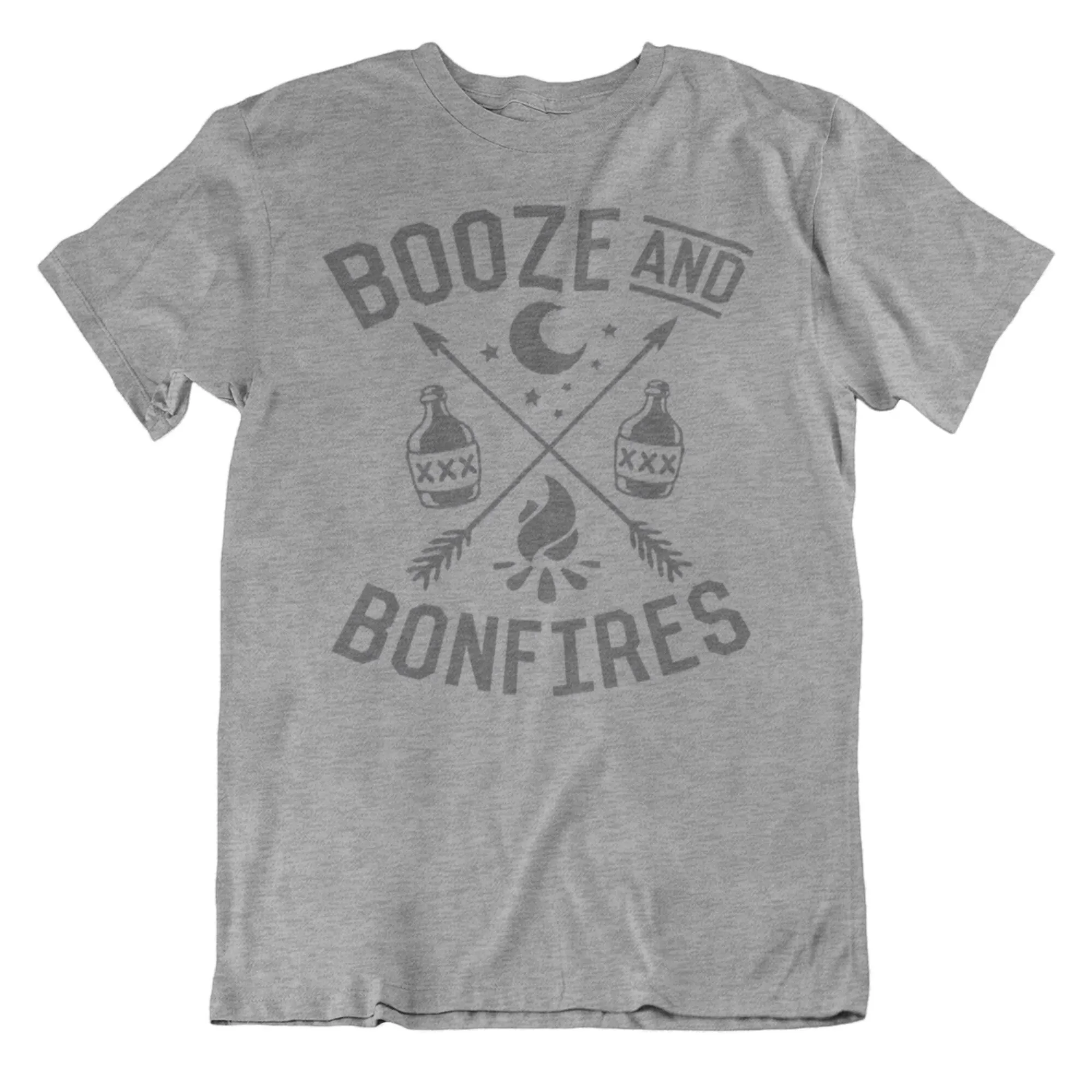 Booze et feux de foyer t-shirt drôle nouveauté pour hommes
