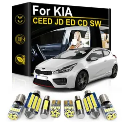 For KIA CEED JD ED CD SW GT 2 3 2006-2020 Car Interior LED Light Map Dome Trunk License Plate Lamp Kit Auto Accessories Canbus