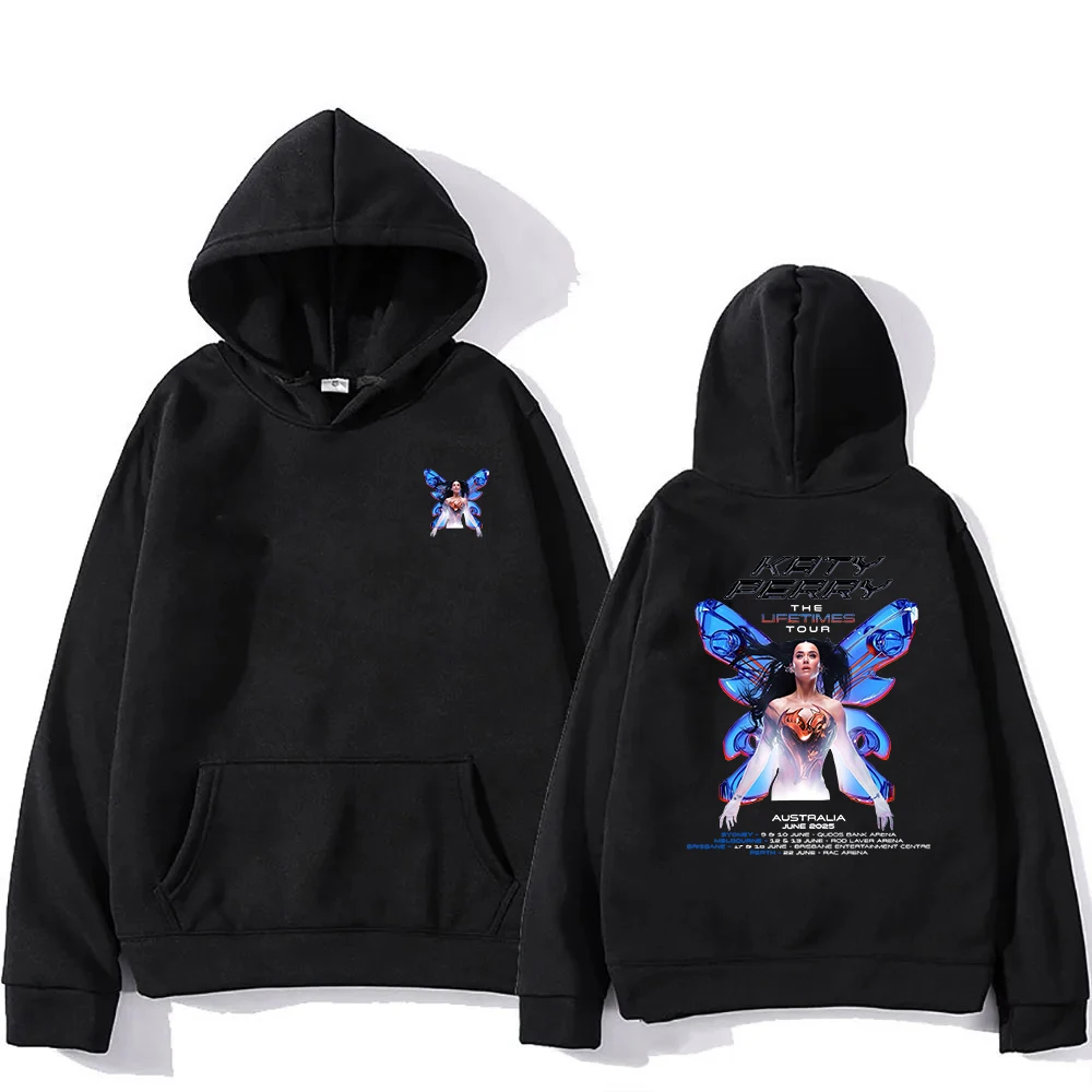 Katy Perry The Lifetimes Tour 2024-2025 Hoodie Men/women Hoodies Harajuku Aesthetic Unisex Winter Fleece Pullover Sweatshirt