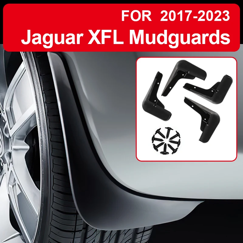 Soft Mud For Jaguar XF  XFL 2009-2023 Accessories TPE Mudguards Original Design Fender Anti-Snow Anti-Sand Guard Protector