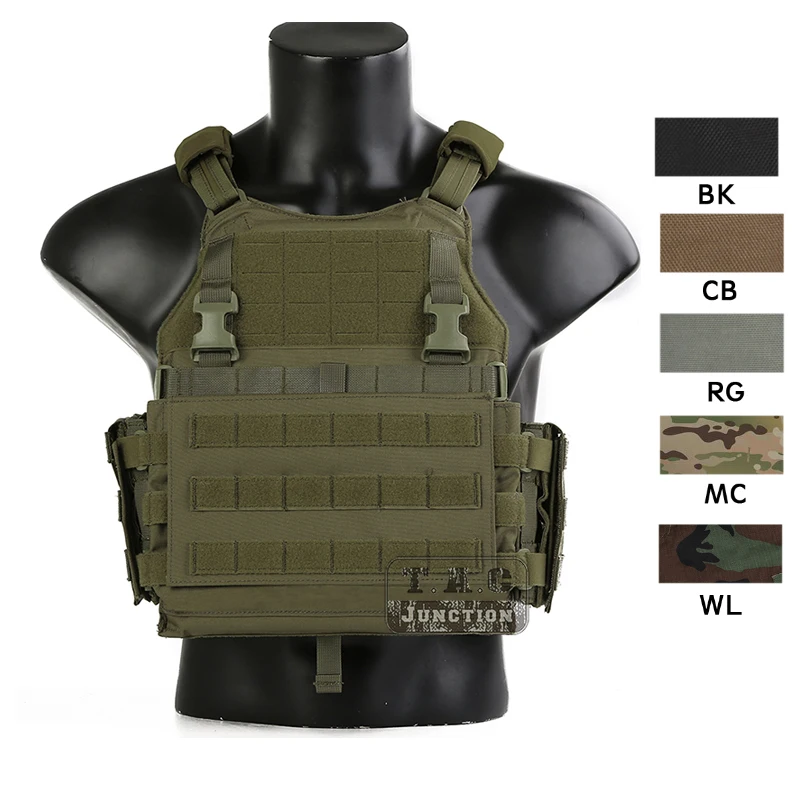 Emerson SC7 SCARAB Tactical Modular Vest Placard Chest Rig Velsyst Style Modular MOLLE Plate Carrier With 2PCS Side Armor Pouch