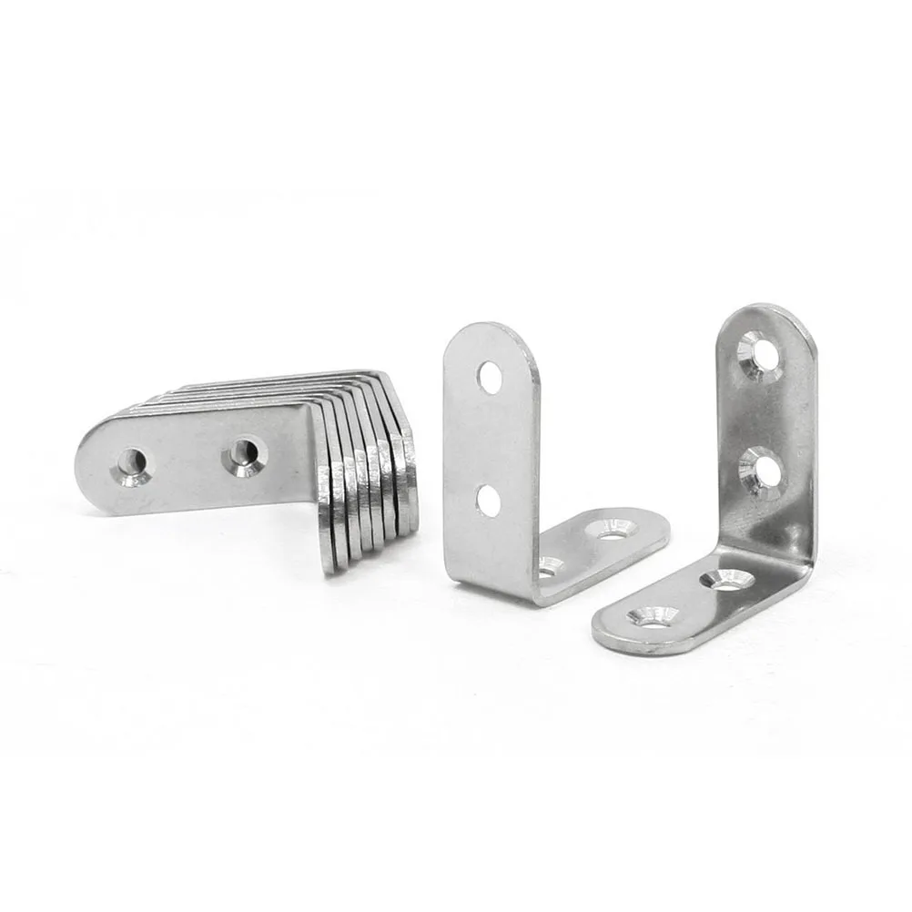 

5pcs 40Mm X 40Mm Stainless Steel Angle Bracket 90 Degree L Shape Metal Corner Connector Right Angle Bracket For Shelf Support