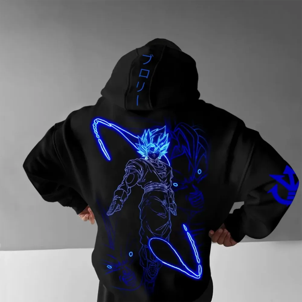 

Dragon Ball Z 2025 New Anime Hoodie Harajuku Streetwear Men Autumn Winter Hooded Sweater Oversized Women Long-sleeved Unisex Top