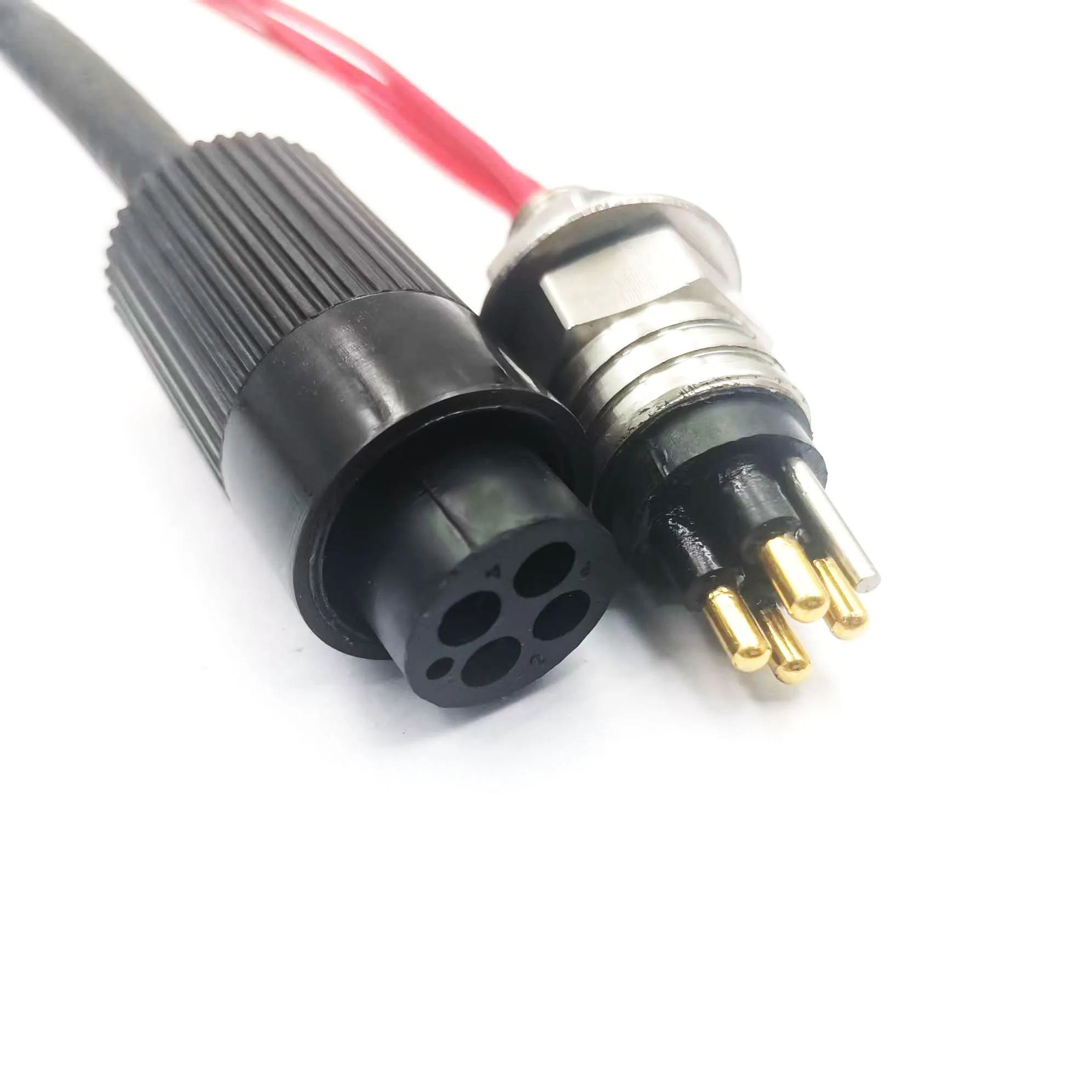 Underwater connector MCBH4M-MCIL4F, waterproof rubber male and female plug connector for underwater equipment cables