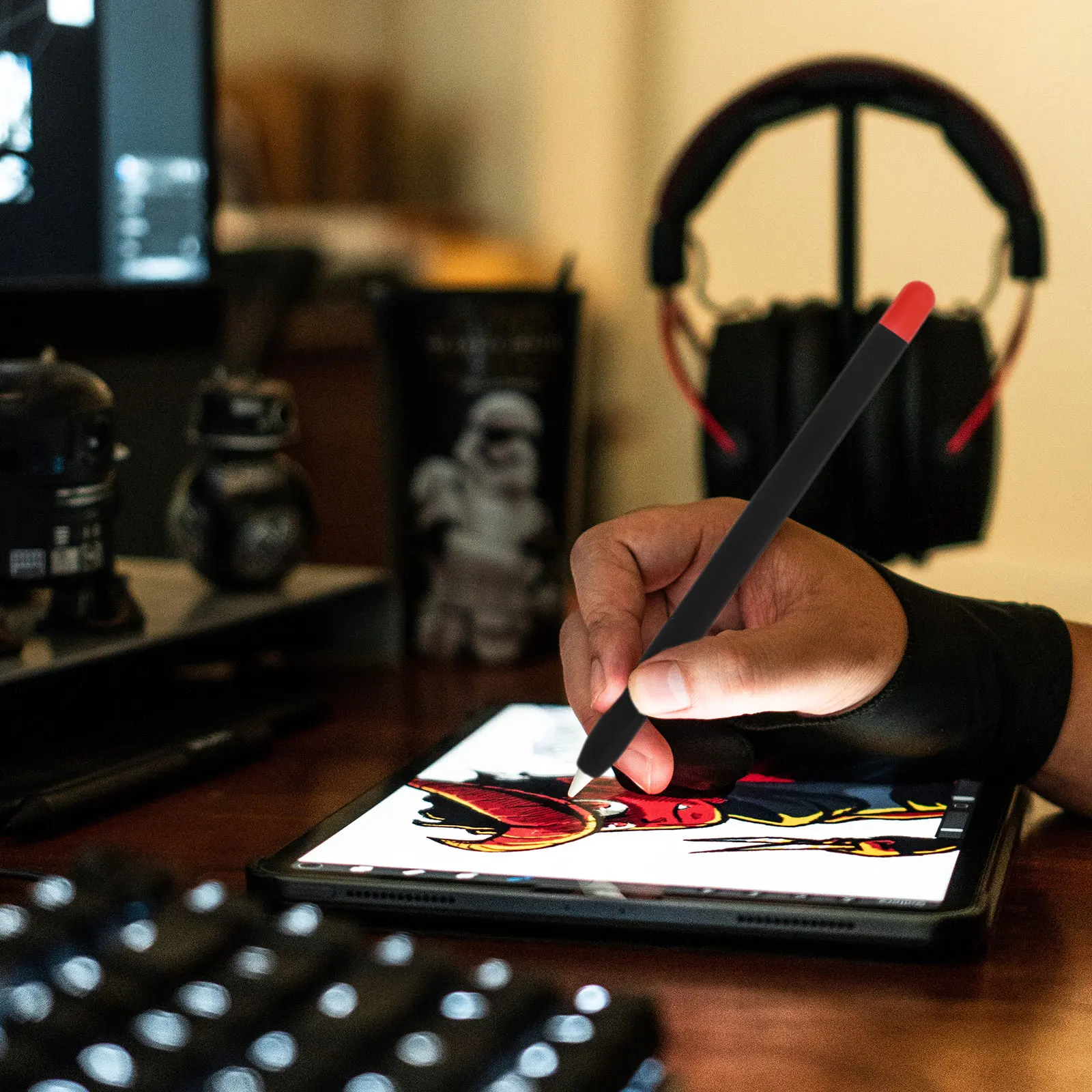 

Антисиликоновый чехол для стилуса, совместимый с Apple Pencil 2, защитный чехол для безопасности карандашей