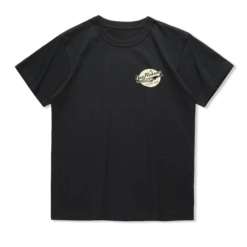 

Vintage Style American Printing Short Sleeve Pure women Cotton T-shirt Heavyweight Round Neck Front Letter T-shirt Summer