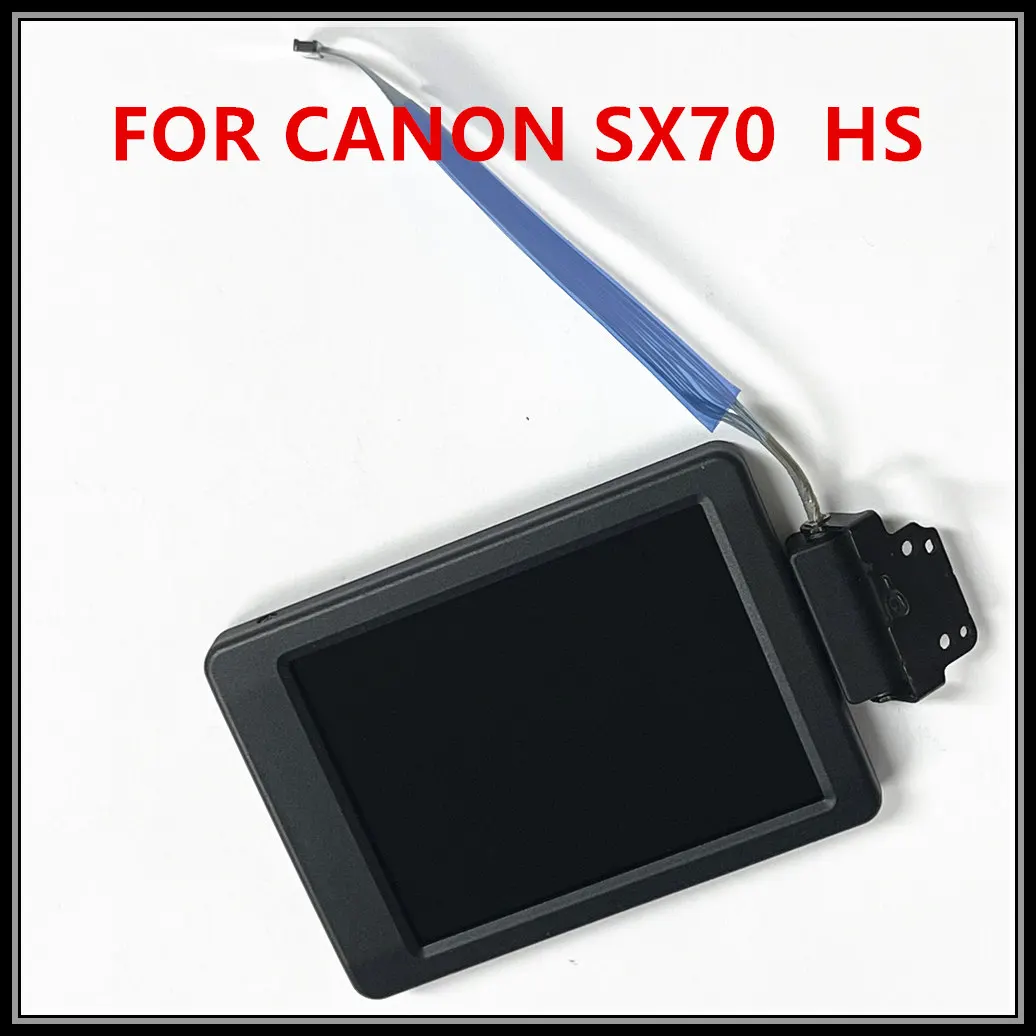 أجزاء إصلاح أصلية جديدة لمجموعة شاشة Canon powershot SX70 LCD مع كابل مرن بمفصلي بعمود دوار